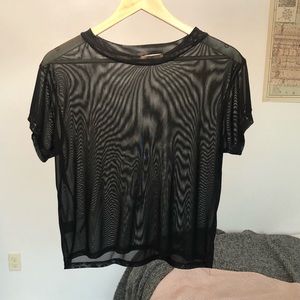 Pacsun black Mesh shirt top